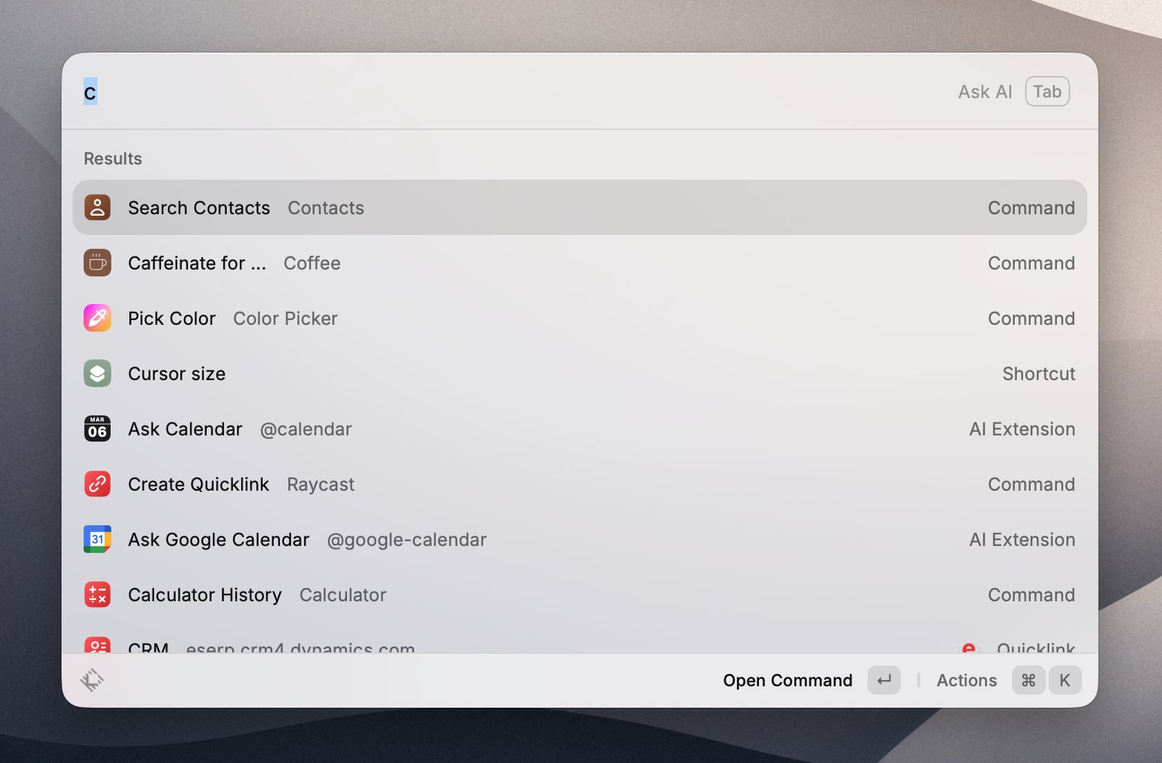 Raycast productividad